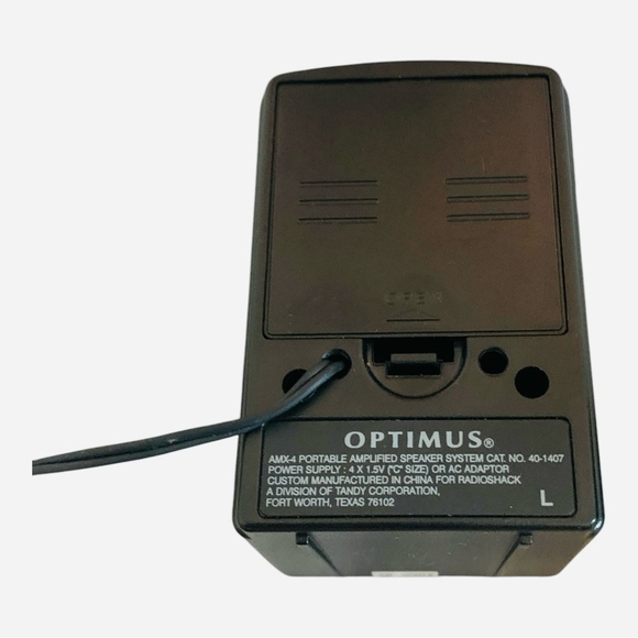 RadioShack Speakers Optimus AMX-4 One Pair Portable Amplified Speaker System - Picture 7 of 7